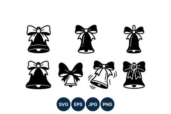 Christmas Bells Vector Set: A Festive Embroidery Design