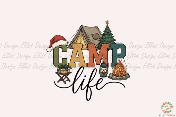 Christmas Camp Life Design.png: Perfect for Festive Handmade Graphics