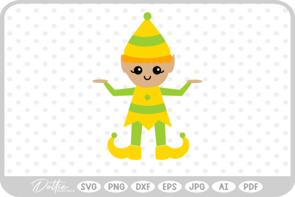 Christmas Elf SVG PNG DXF: A Festive Graphics Addition