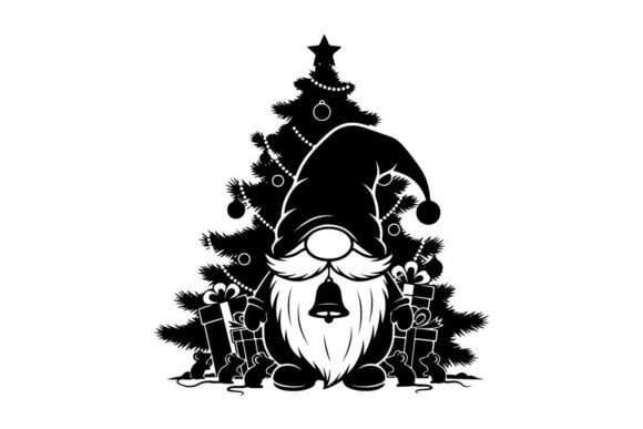 Christmas Gnome Silhouette: A Versatile Graphic for Local Brands