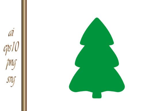 Christmas Green Tree Doodle: A Festive Graphics Gem