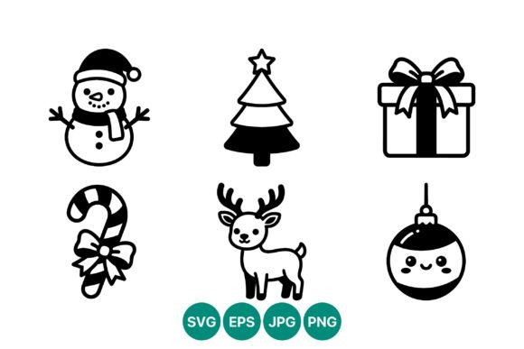 Christmas Icons Set: Perfect Graphics for Festive Branding