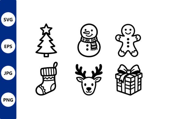Christmas Icons Set: Perfect Graphics for Handmade Creations