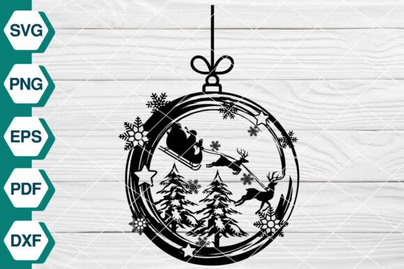 Christmas Scene SVG, Merry Christmas-589: A Festive Graphics Gem