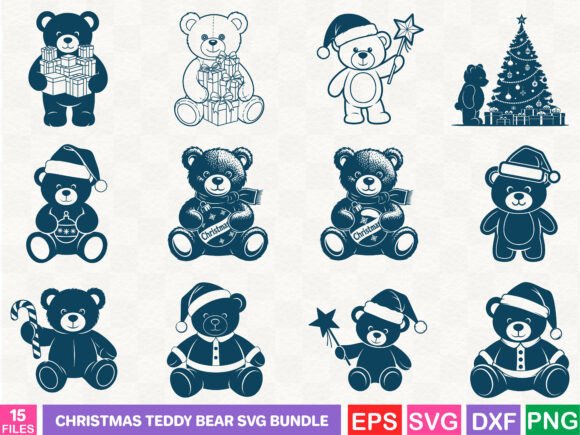 Christmas Teddy Bear SVG Bundle: A Festive Addition