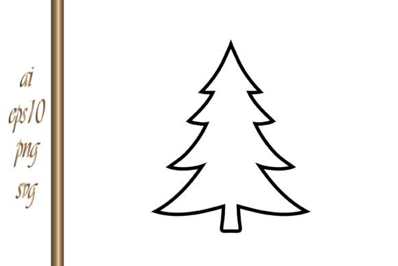 Christmas Tree Icon Xmas Sketch: A Versatile Graphics Illustration