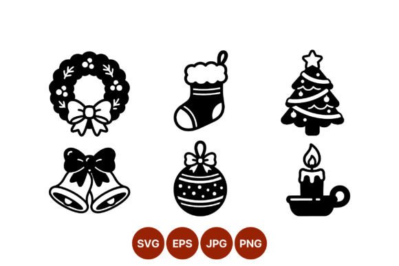 Christmas Wreath Stocking Tree Bell: A Versatile Graphic