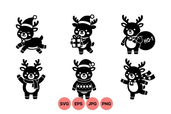 Cute Christmas Reindeer SVG Set: A Festive Embroidery Review