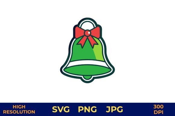 Festive Green Christmas Bell with a Red: A Graphics Review