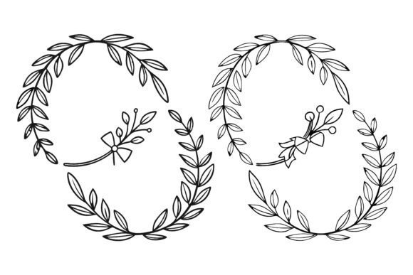 Wreath Christmas Line Art Svg Bundle: Perfect for Graphics & Illustrations